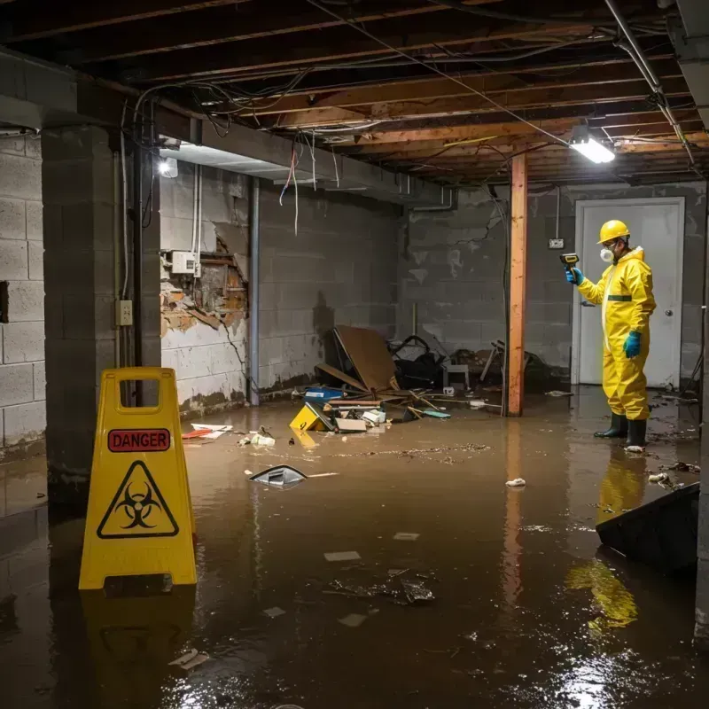 Flooded Basement Electrical Hazard in Elephant Butte, NM Property